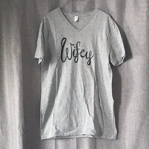 Wifey V-Neck Shirt